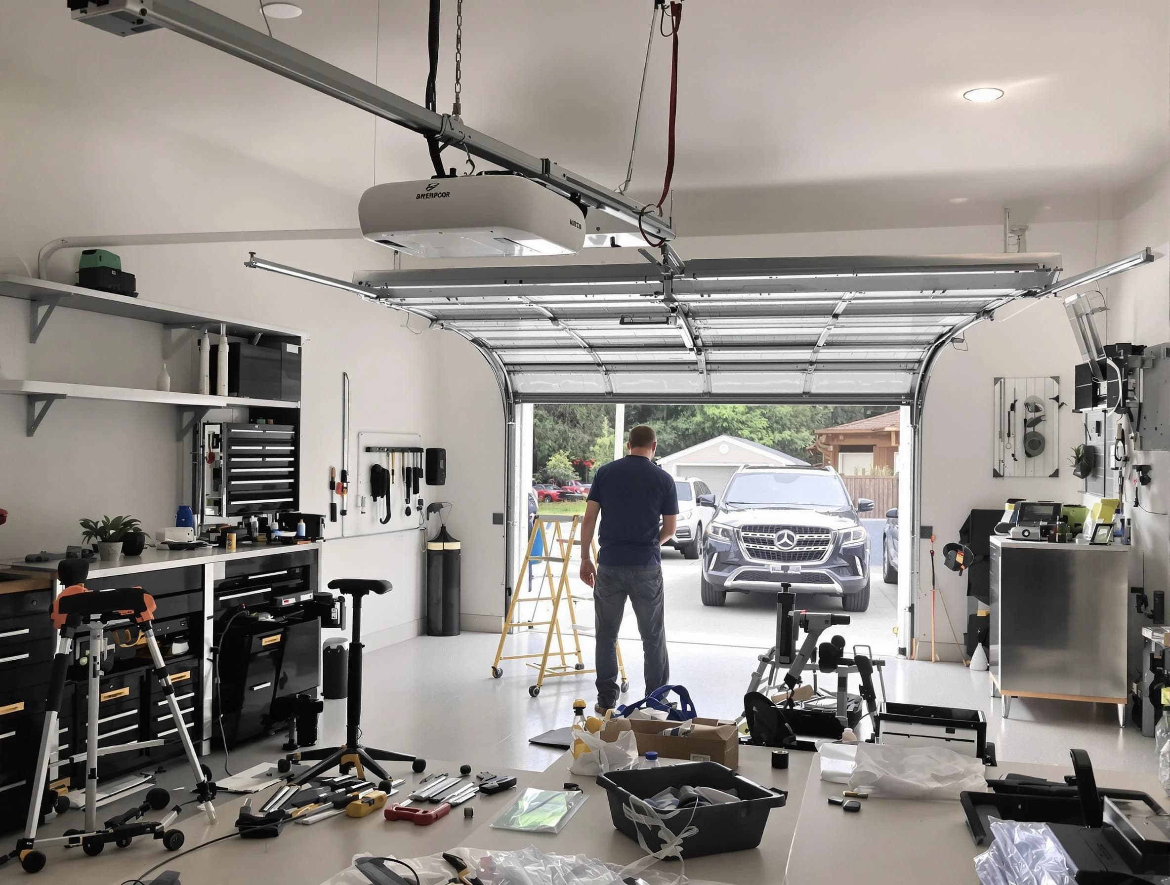 Garage door opener installation by Brentwood Garage Door Repair in Brentwood