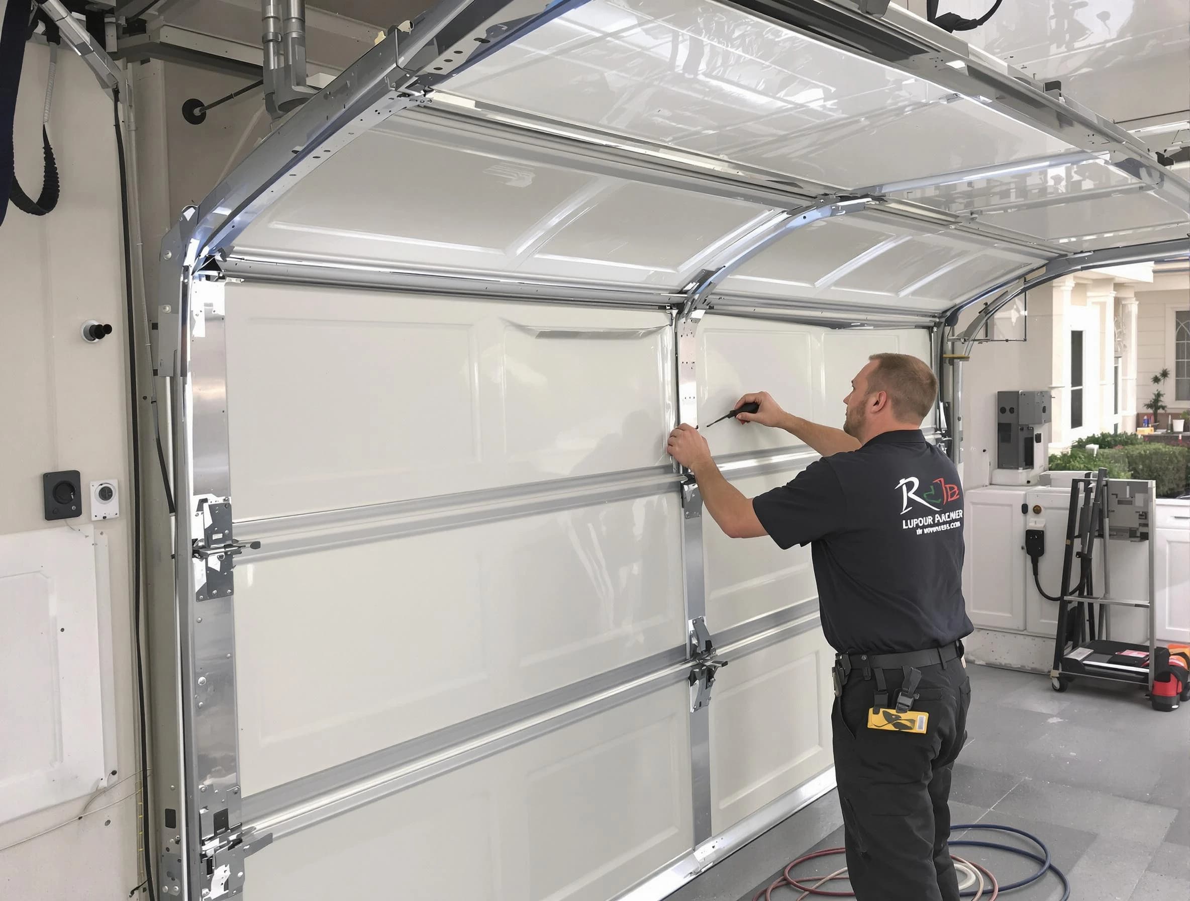 Brentwood Garage Door Repair professional performing panel repair in Brentwood