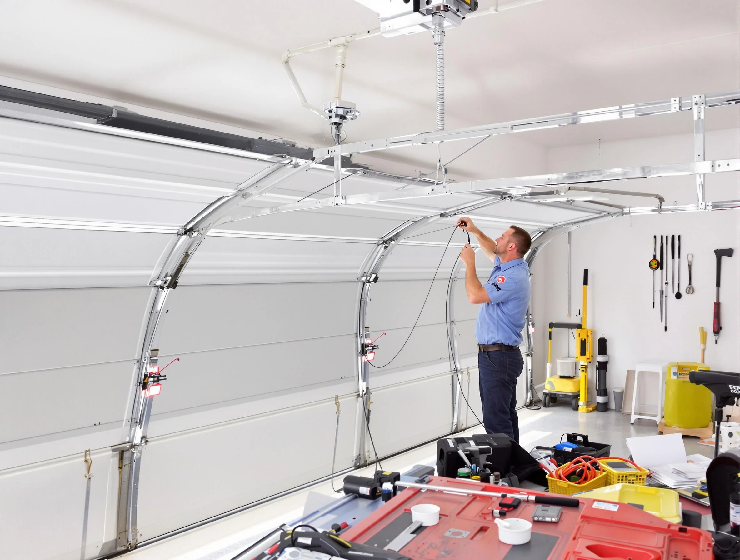 Garage door cable repair service by Brentwood Garage Door Repair in Brentwood